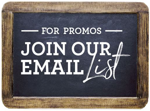 join our email list